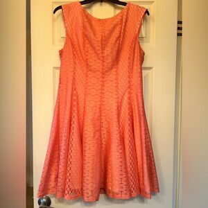 Danny & Nicole 14 Petite Dress Coral Sleeveless
